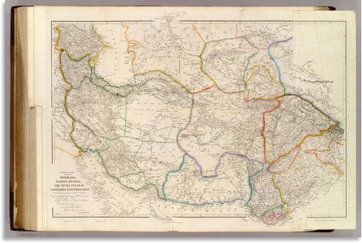 Central Asia 1844 World Atlas