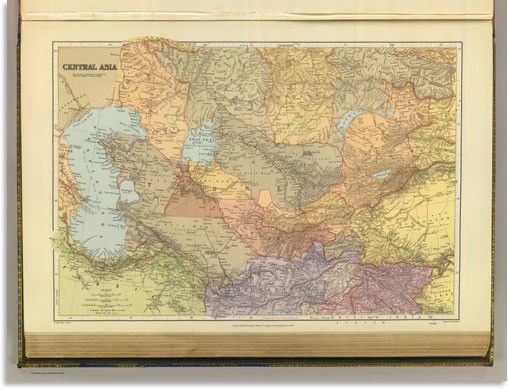 Central Asia 1901 World Atlas