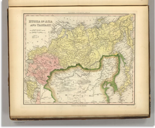 Russia In Asia and Tartary 1845 World Atlas