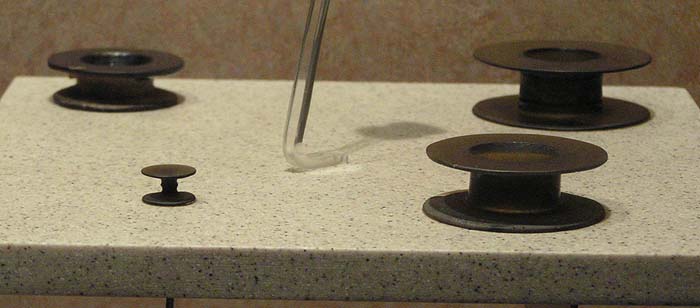 «Шпульки» из обсидиана