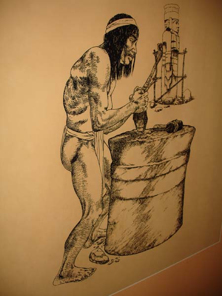 Изготовление цилиндрических блоков в представлении историков