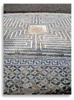 Мозаичный пол на «римской» вилле «Каса де Илас» (Casa de Hylas, Italica, Andalucia), юг Испании