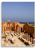 Лептис Магна (Leptis Magna) – базилика императора Септимия Севера