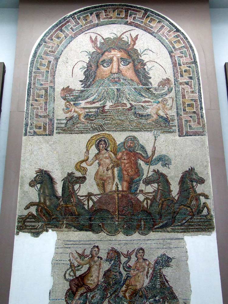 Мозаика со славяно-арийскими символами, Эль-Джем, Тунис