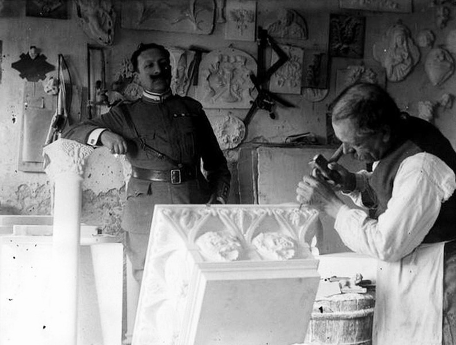 Камнерезная мастерская. Германия, 1916 г.