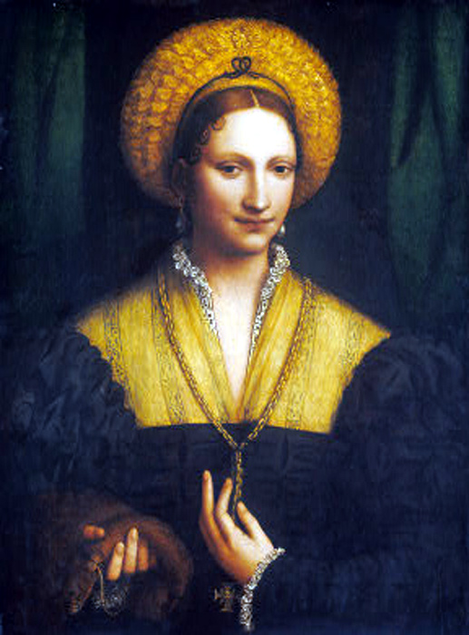Портрет женщины, Бернардино Луини, 1520 г.