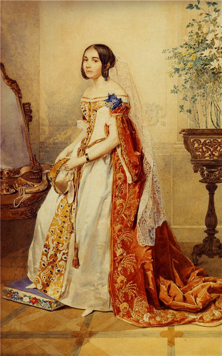 М.П. Кикина, в замужестве Волконская (1816-1856), фрейлина императрицы