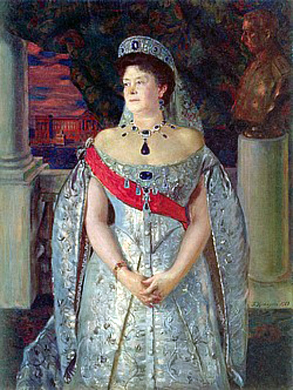Б. Кустодиев. Великая княгиня Мария Павловна (1854-1920), жена брата Александра III