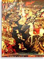 фрагмент иконы Сергия Радонежского «Куликовская Битва»