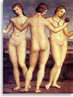 Три Три грации. Рафаэль, 1504 г.