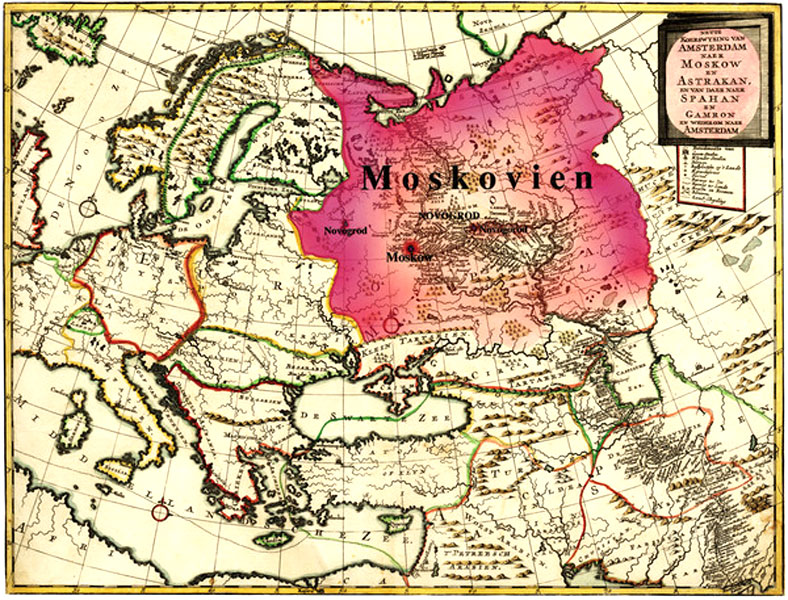 Западная часть Руси называется Московия, или Московская Тартария