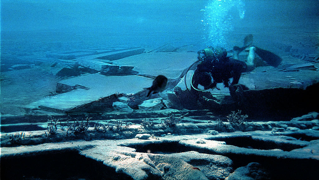 Следы цивилизации под водой. Иллюстрация с сайта «Заговор Ориона»