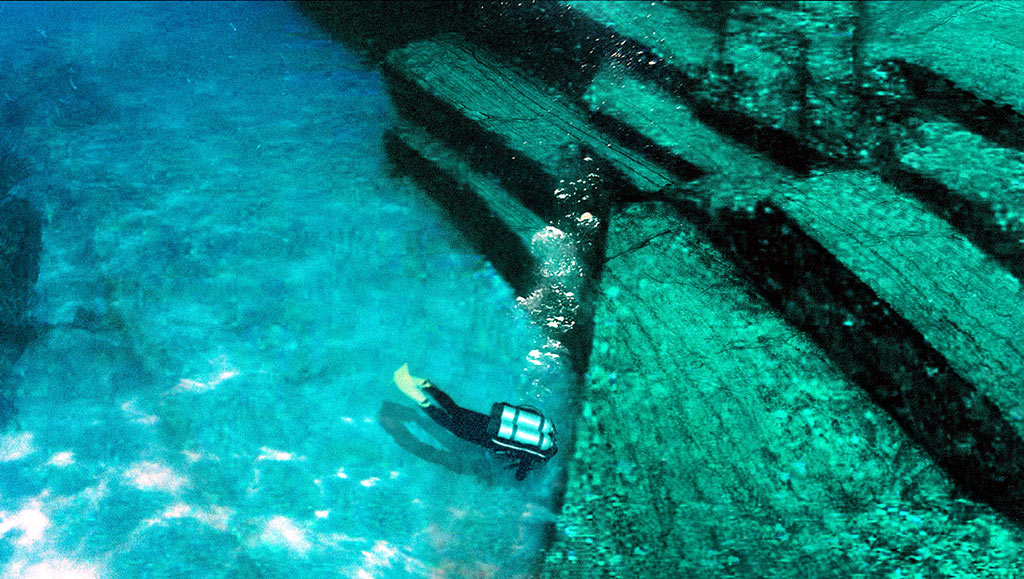 Следы цивилизации под водой. Иллюстрация с сайта «Заговор Ориона»