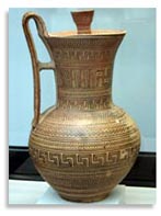 Свастика на Кувшине, Аттика, 740 г. до н.э.