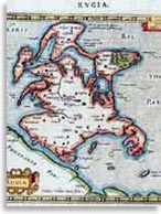 Карта Рюгена Герхарда Меркатора (1512-1594)