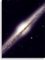 Спиральная Галактика NGC 4565 (фото Хаббла)
