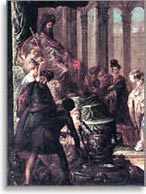 Рембрандт Харменс Ван Рейн «Аман, Ахашверош и Эстер», 1660