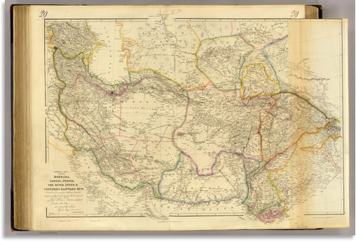 Central Asia 1834 World Atlas