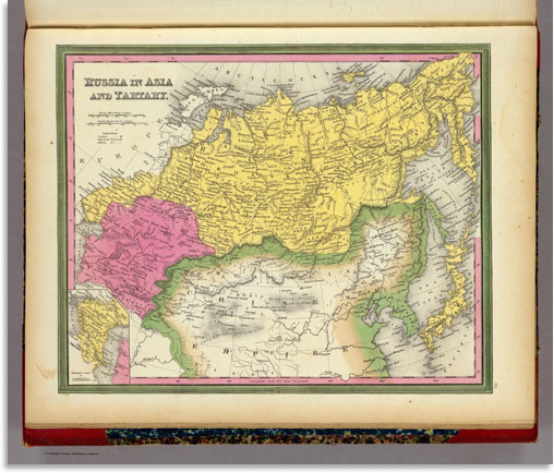 Russia In Asia and Tartary 1846 World Atlas