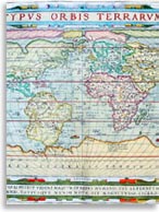 Континент Даария на картах Абрахама Ортелиуса
