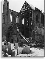 Реконструкция Аббатства Сен Жермен в Дарденнах (Германия), 1949 г.