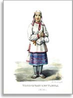 Женский народный костюм. Тамбовская губ.