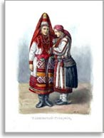 Женский народный костюм. Тамбовская губ.