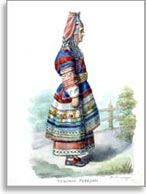 Женский народный костюм. Тульская губ.