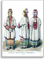 Женский народный костюм. Рязанская губ.