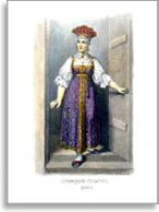 Женский народный костюм. Олонецкая губ.