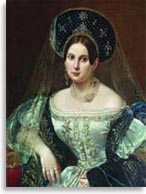 Пимен Орлов. Портрет А.А. Окуловой. 1837 г., камер-фрейлин