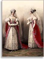 Фрейлины великих княгинь. Альбом «Придворных дамских нарядов», 1834 г.